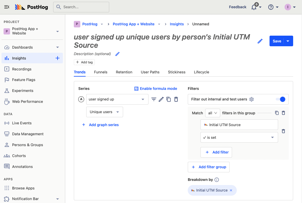 Signup with UTM